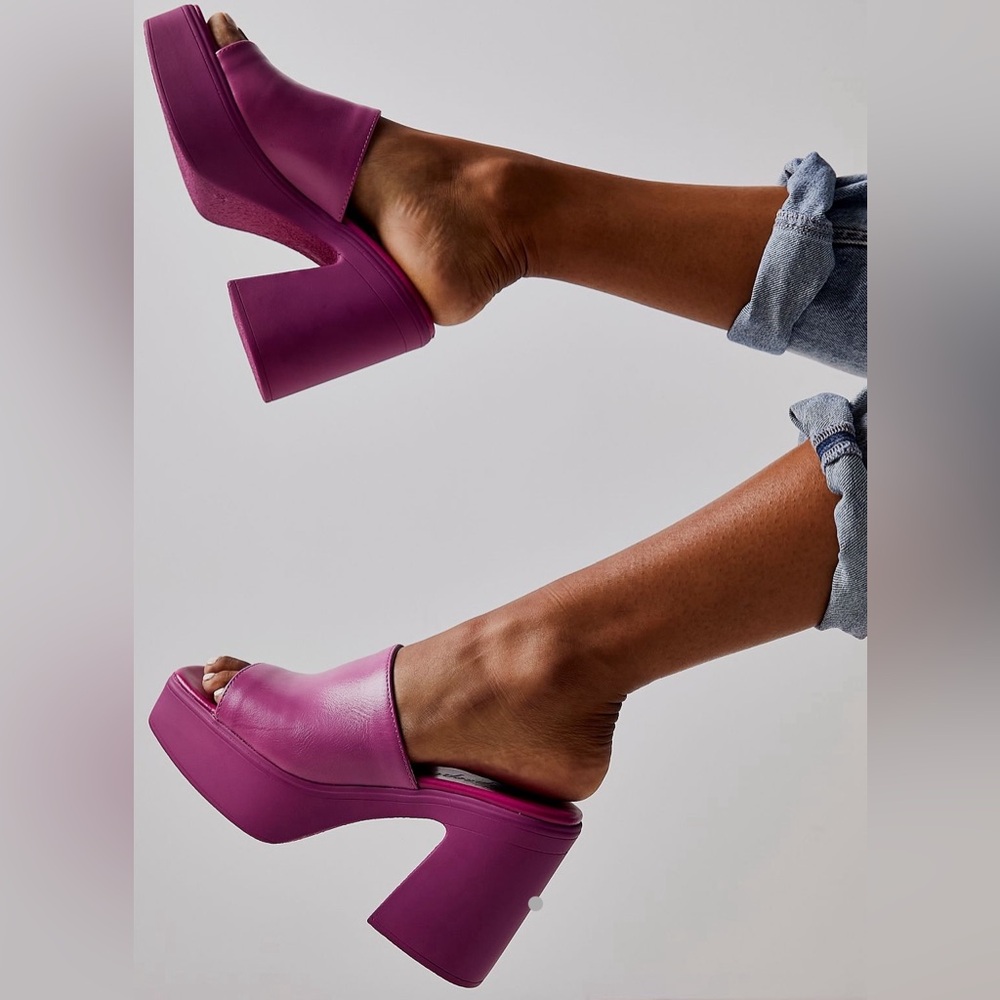 Free People Zoe Platform Heels in Orchid Size 11